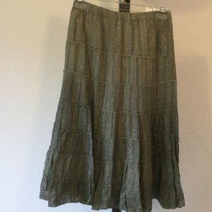 Metro Wear Layer & Flare Midi Skirt